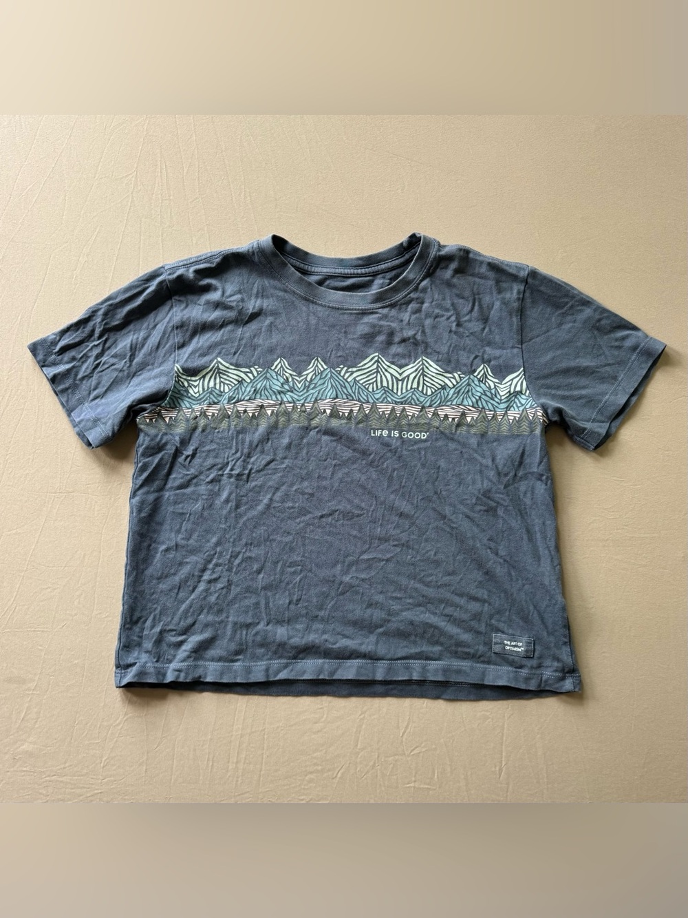 Life Is Good Mountain Landscape Crusher Tee